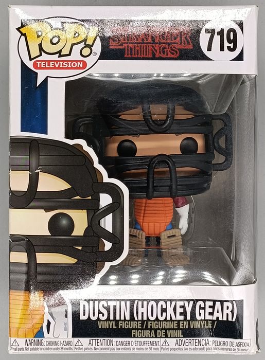 #719 Dustin (Hockey Gear) - Stranger Things - Box Damaged Funko POP