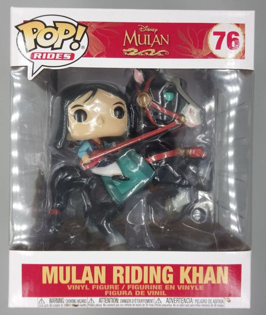 76 Mulan Riding Khan - Disney Mulan - Funko POP - Box Damaged