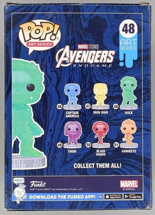 #48 Hulk - Art Series - Marvel The Infinity Saga Box Damaged Funko POP