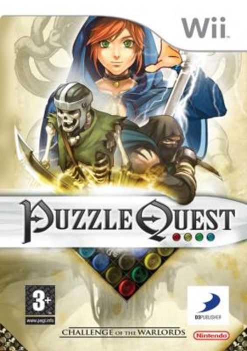 Puzzle Quest: Challenge of the Warlords for Nintendo Wii/Wii-U - [No Manual]