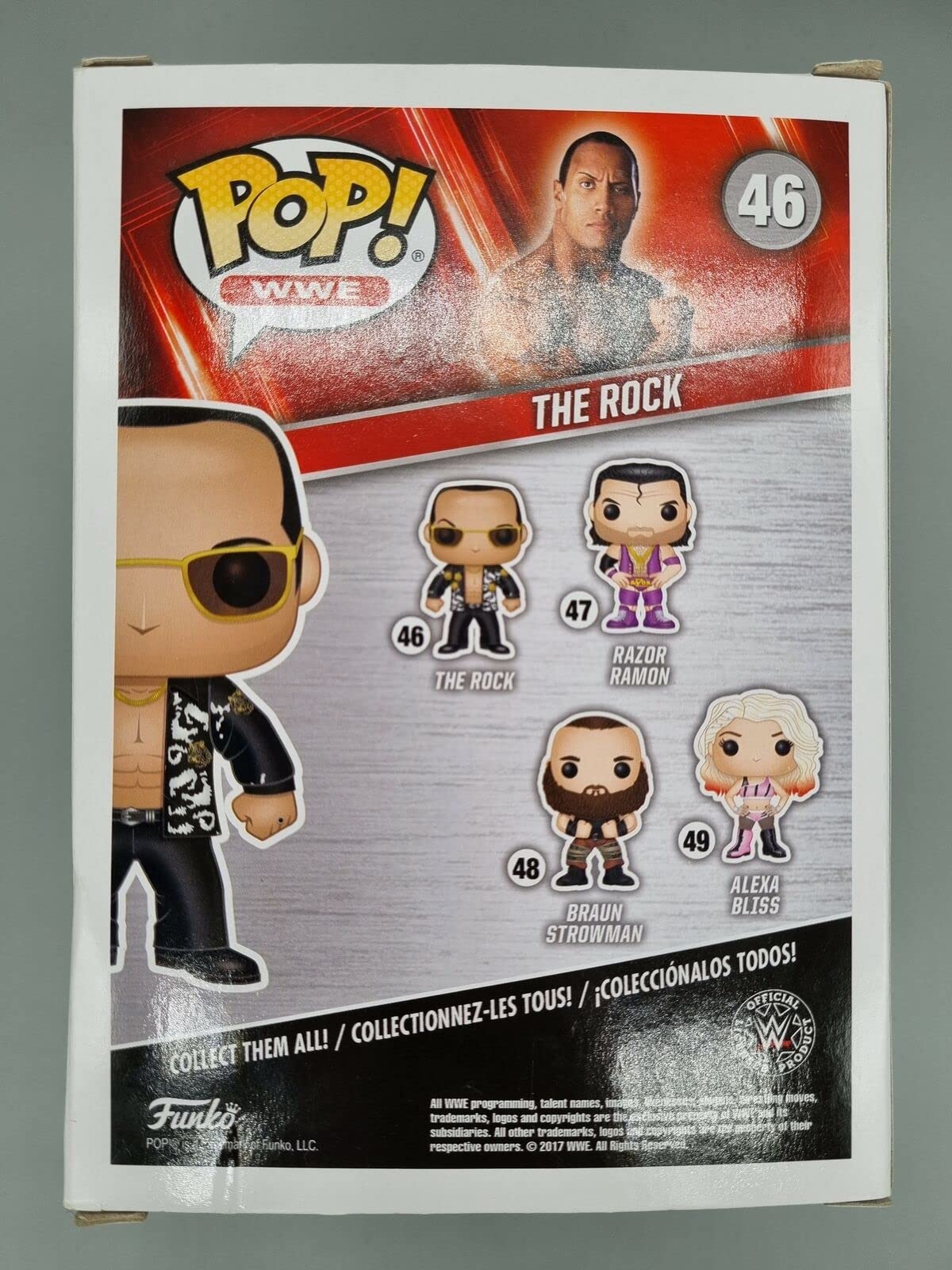 46 The Rock (Old School Orange Shirt) - WWE Funko POP