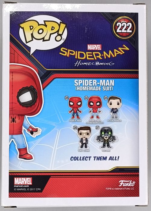 222 Spider-Man (Homemade Suit) Marvel Spiderman Homecoming Funko POP