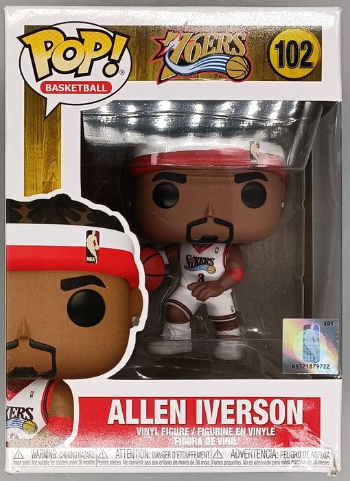 102 Allen Iverson - NBA Philadelphia 76ers - Funko POP - Box Damaged