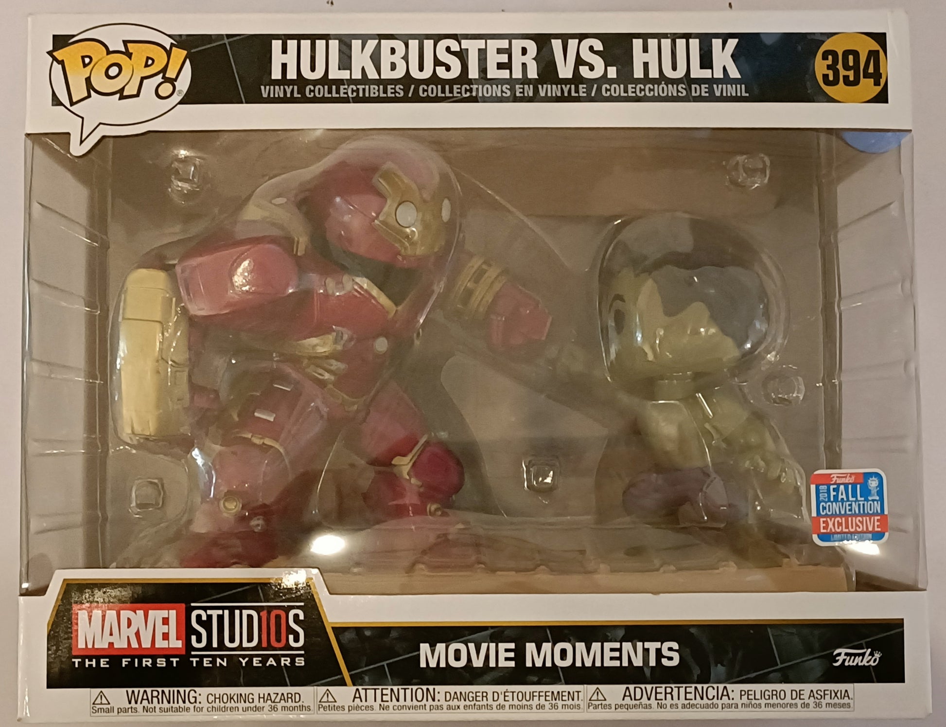 #394 Hulkbuster vs. Hulk - Movie Moment Marvel 2018 Box Damaged Funko POP