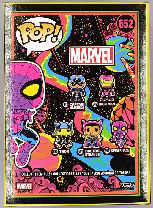 652 Spider-Man (Blacklight) - Marvel Special Edition Funko POP