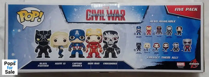 [5 Pack] Marvel Captain America Civil War Iron Man Agent 13 Funko POP