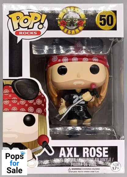 #50 Axl Rose - Guns n Roses - Box Damaged Funko POP