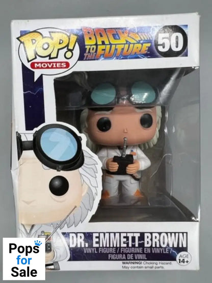 #50 Dr. Emmett Brown - Back To The Future - Box Damaged Funko POP