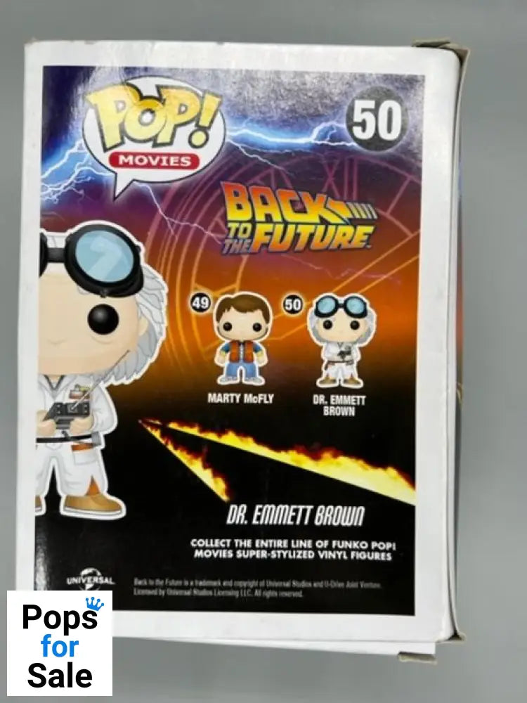 #50 Dr. Emmett Brown - Back To The Future - Box Damaged Funko POP