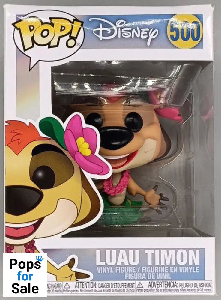 #500 Luau Timon - Disney Lion King - Box Damaged Funko POP