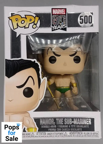 500 Namor (The Sub-Mariner) - Marvel 80 Years - Funko POP - Box Damaged