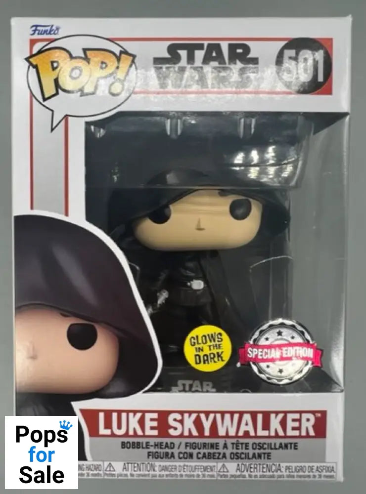 #501 Luke Skywalker (Hooded) Glow - Star Wars Funko POP