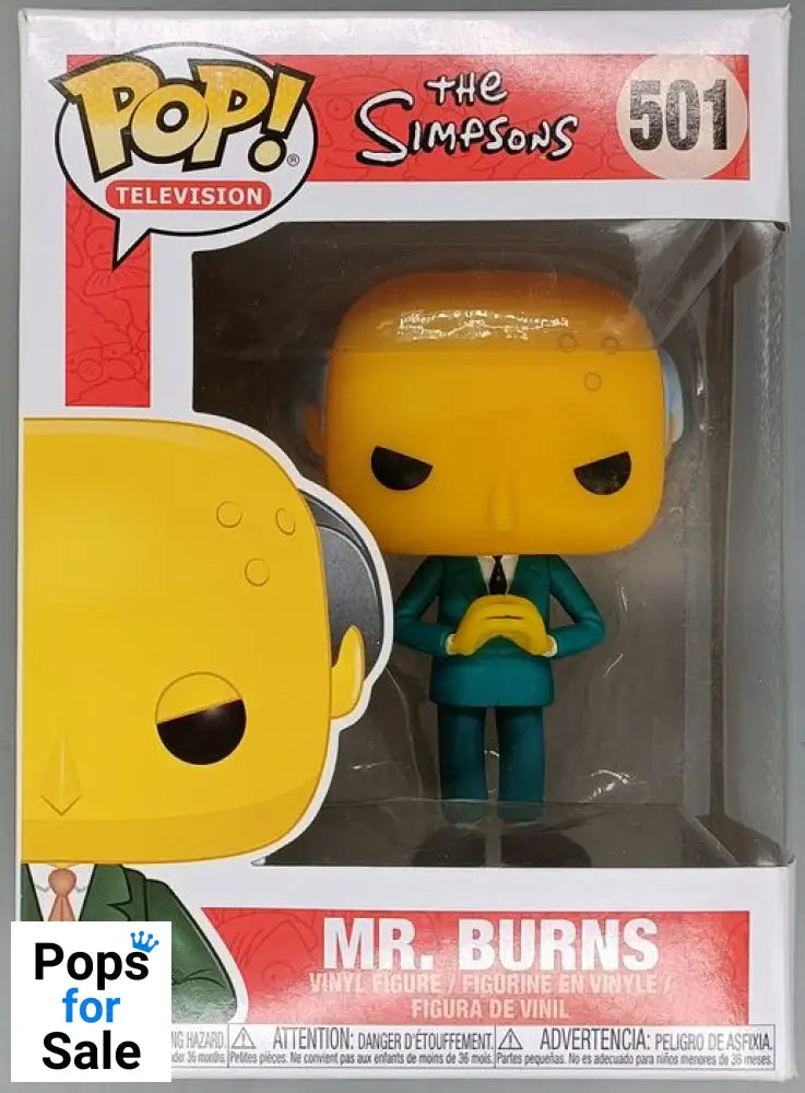 501 Mr. Burns - The Simpsons - Box Damaged Funko POP