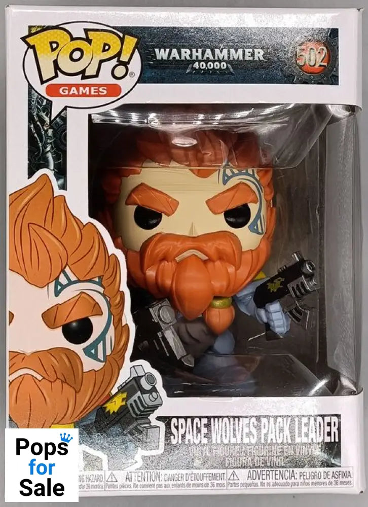 502 Space Wolves Pack Leader - Warhammer 40000 Funko POP - Box Damaged