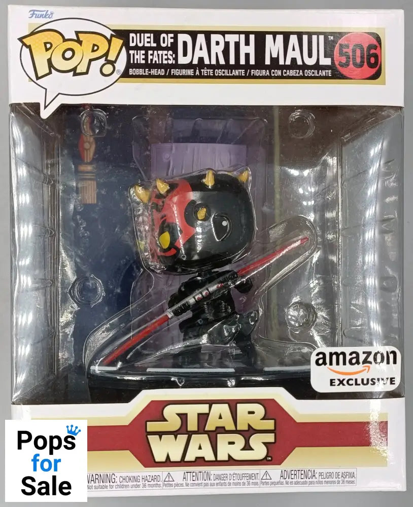 506 Duel of the Fates: Darth Maul Deluxe Star Wars - Box Damaged Funko POP