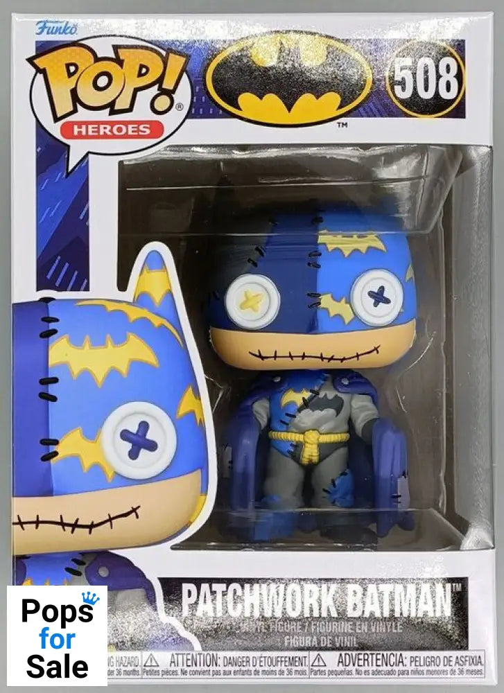 508 Patchwork Batman - DC Batman Funko POP - Brand New