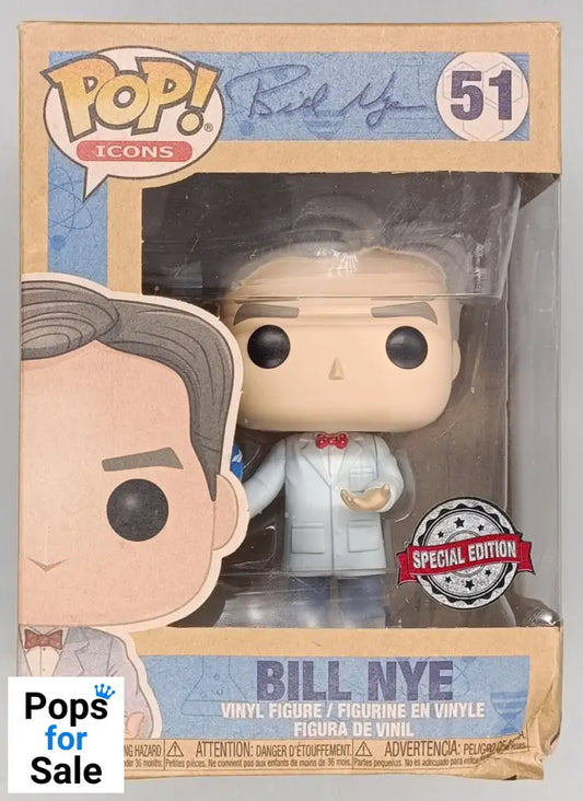 51 Bill Nye (w/ Globe) - Pop Icons - Funko POP - Box Damaged