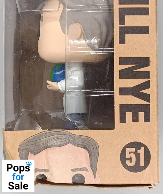 51 Bill Nye (w/ Globe) - Pop Icons - Funko POP - Box Damaged