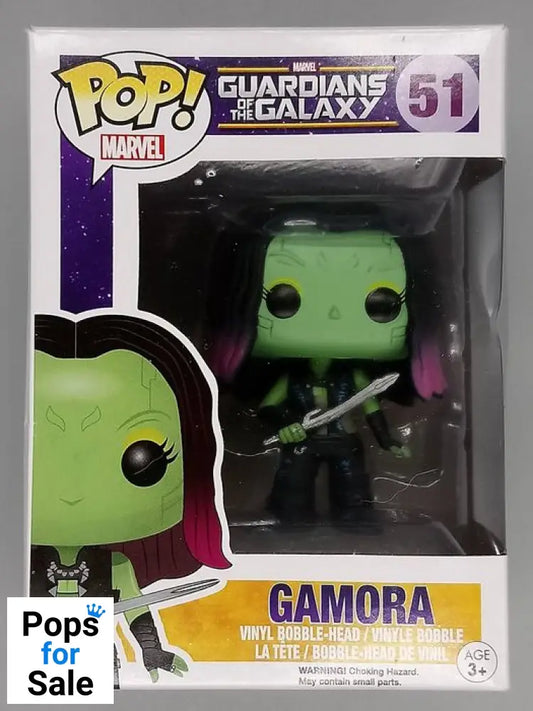 51 Gamora - Marvel Guardians of the Galaxy Box Damaged Funko POP