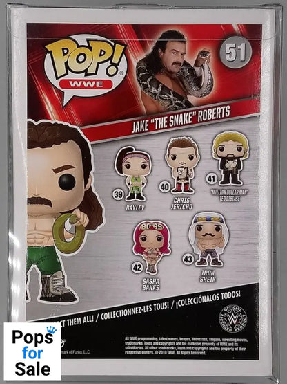 #51 Jake The Snake Roberts - WWE Funko POP