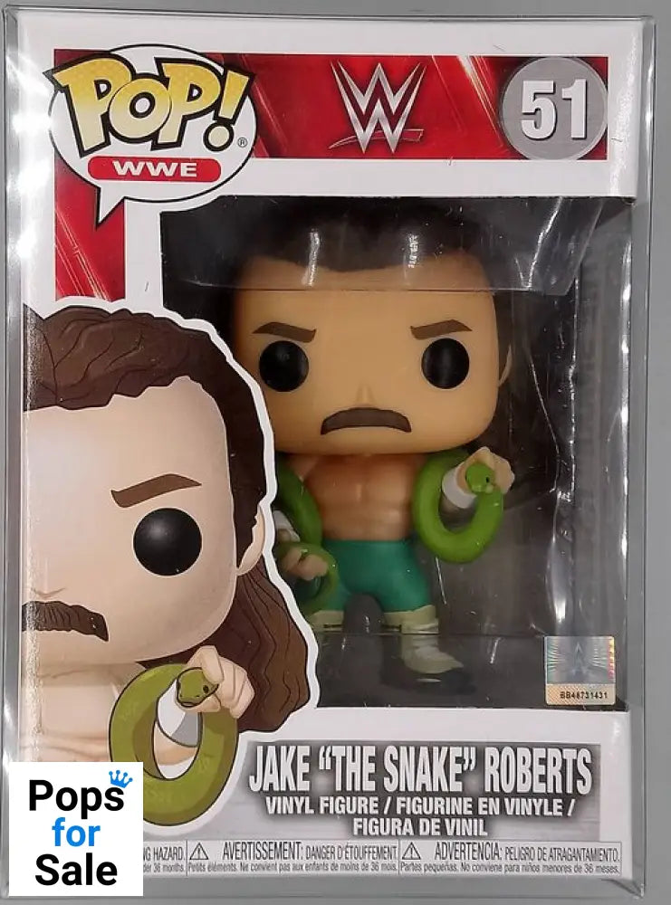 #51 Jake The Snake Roberts - WWE Funko POP