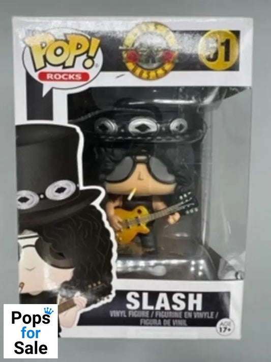 #51 Slash - Rocks - Guns N Roses - Box Damaged Funko POP