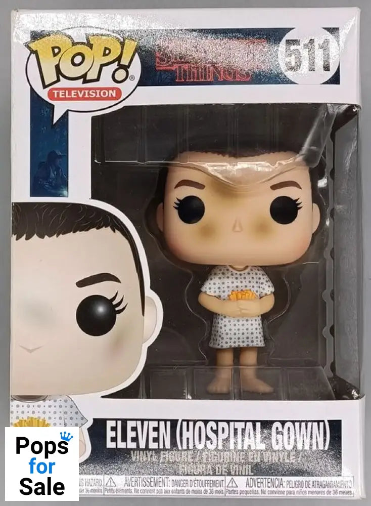 #511 Eleven (Hospital Gown) - Stranger Things - Box Damaged Funko POP