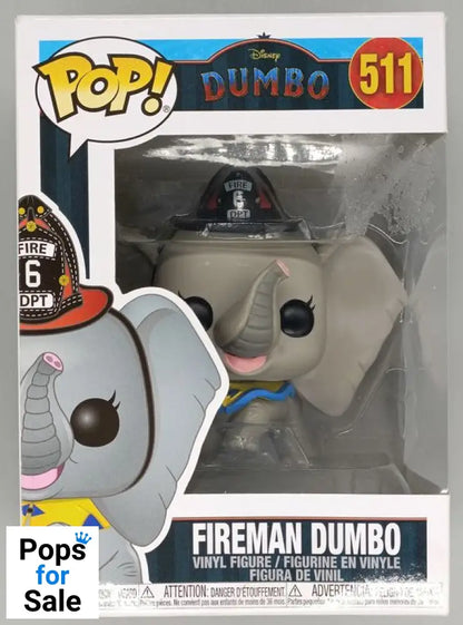 #511 Fireman Dumbo - Disney (Dumbo Live Action) - Box Damaged Funko POP