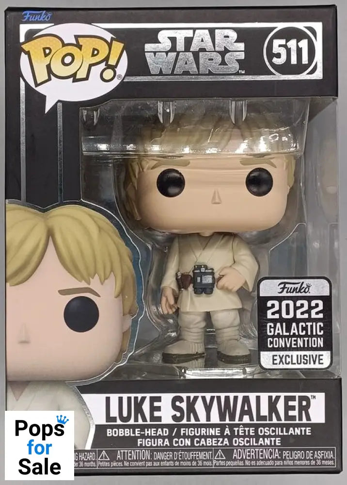 #511 Luke Skywalker - Star Wars - 2022 Con - Box Damaged Funko POP