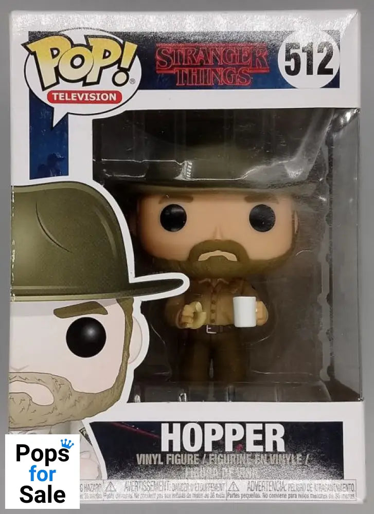 #512 Hopper - Stranger Things - Box Damaged Funko POP