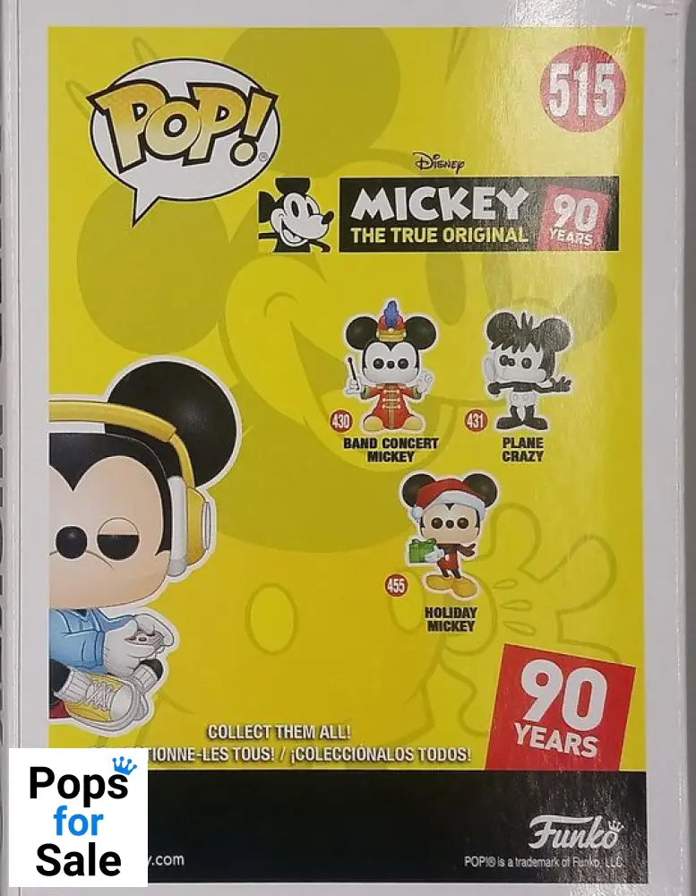515 Gamer Mickey (Sitting) Disney 90 Years - Funko POP - Box Damaged