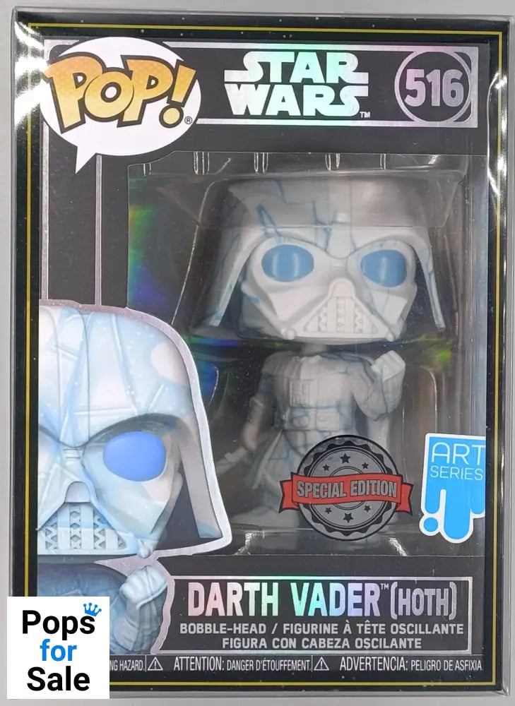 516 Darth Vader (Hoth) Art Series - Star Wars Funko POP New in Hard Stack