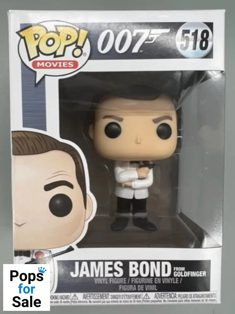 518 James Bond Sean Connery Tux (Goldfinger) - Funko POP - Box Damaged