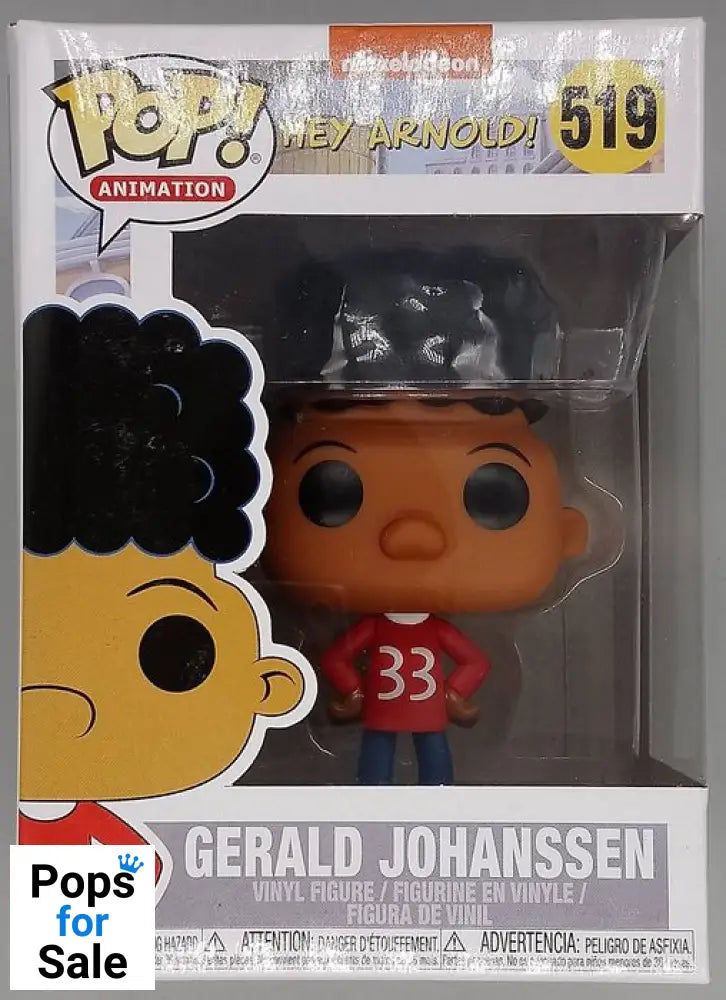 #519 Gerald Johanssen - Nickelodeon:Hey Arnold! - Box Damaged Funko POP