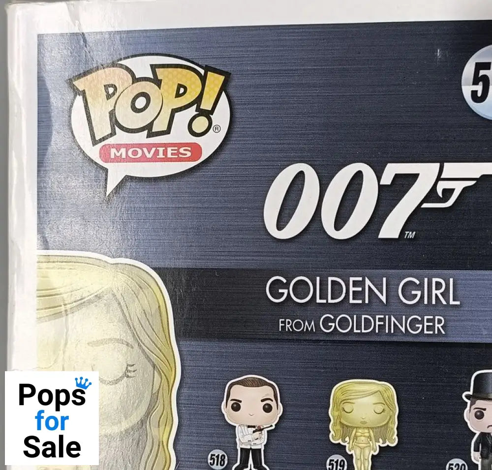 #519 Golden Girl (from Goldfinger) - James Bond - Damaged Box Funko POP