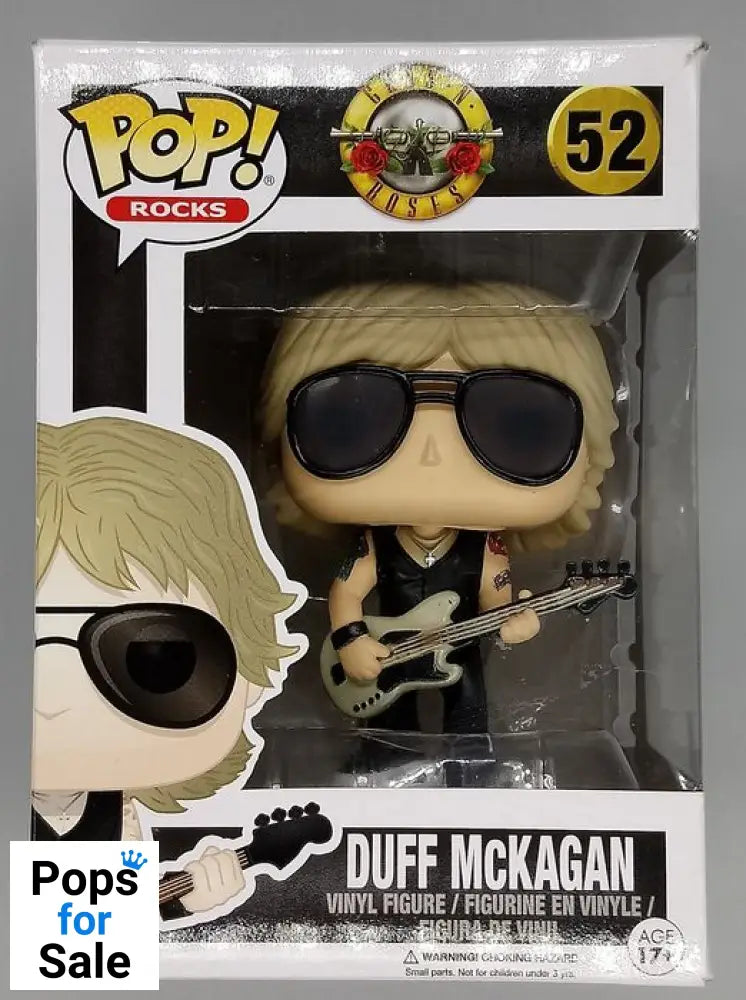 52 Duff McKagan - Guns and Roses - Box Damaged Funko POP