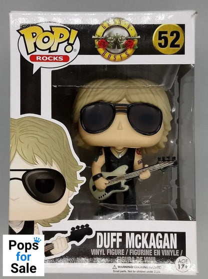 52 Duff McKagan - Guns and Roses - Box Damaged Funko POP