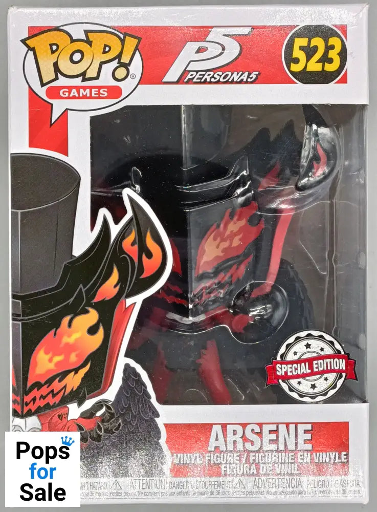 #523 Arsene - P5 Persona 5 - Box Damaged Funko POP