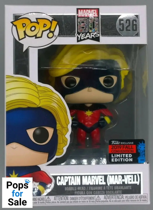 526 Captain Marvel (Mar-Vell 1st Appearance) Marvel 2019 Con Funko POP