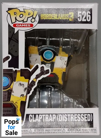 526 Claptrap (Distressed) - Borderlands 3 - Funko POP - Box Damaged