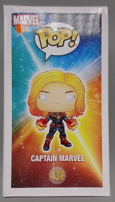 #432 Captain Marvel (Powered Up) Glow Marvel Captain Marvel Box Damaged Funko POP