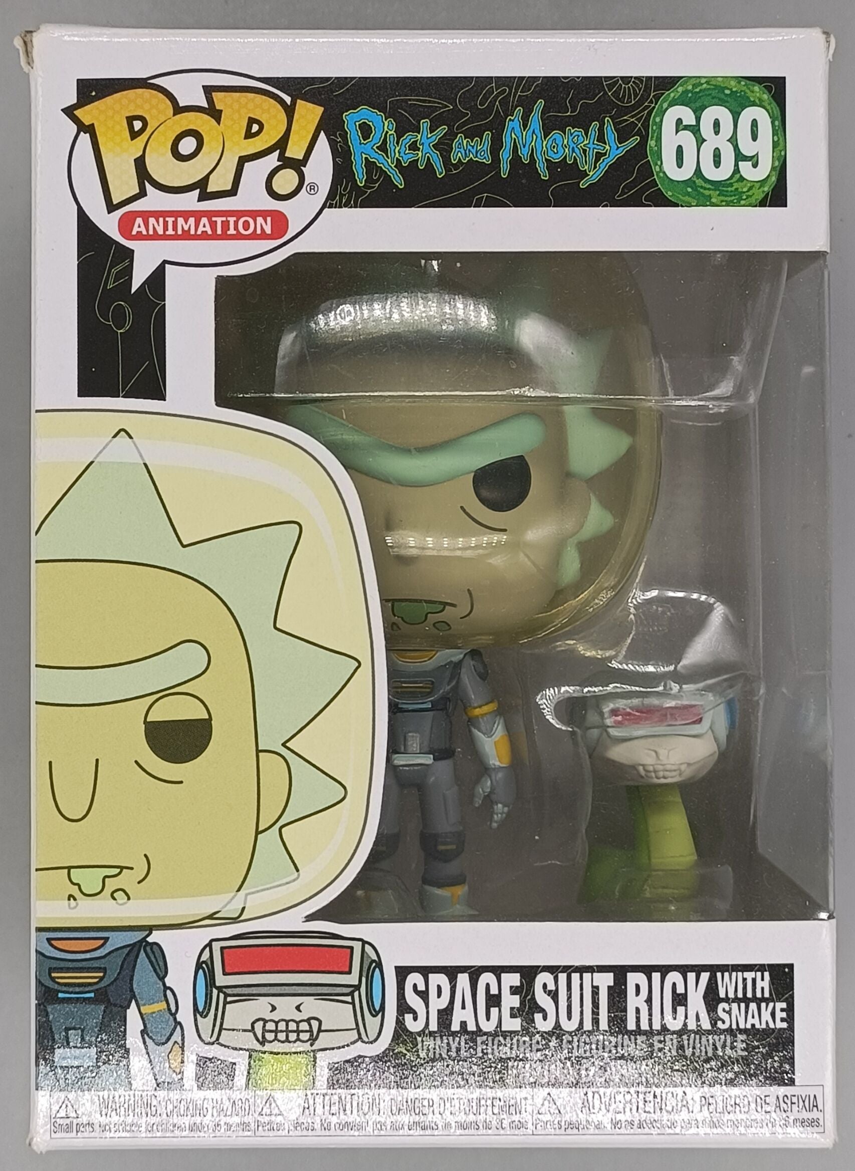689 Space Suit Rick (with Snake) Rick and Morty Funko POP - Box Damaged