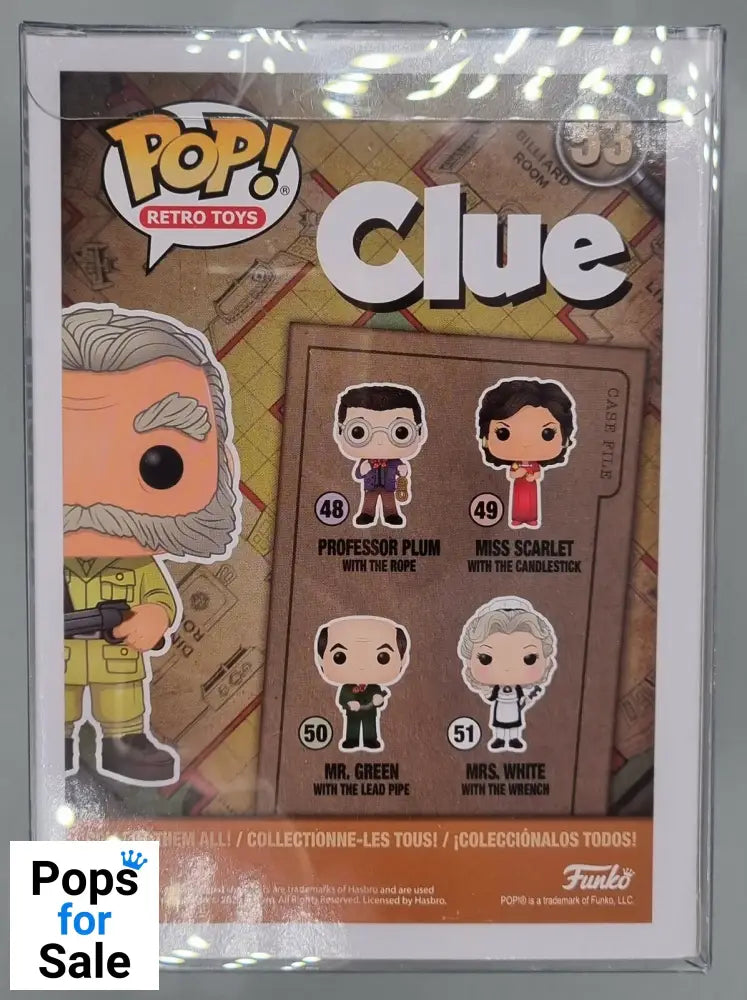 #53 Colonel Mustard (with the Revolver) - Clue Funko POP