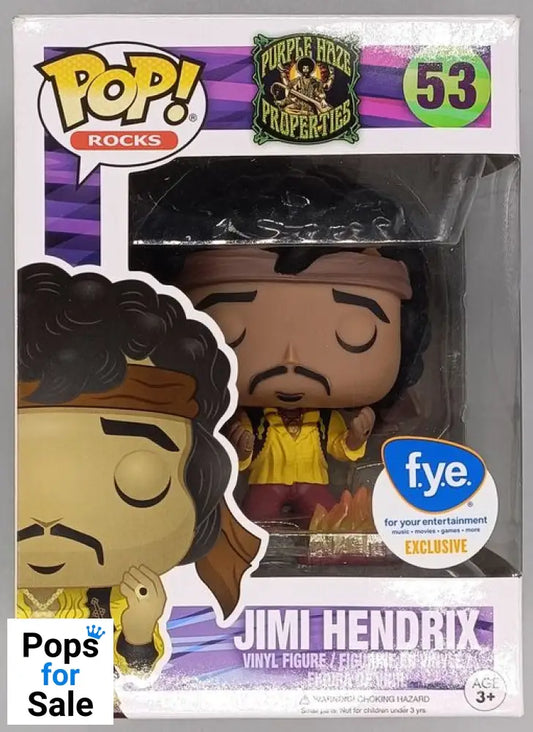 #53 Jimi Hendrix (Monterey) - Rocks - Box Damaged Funko POP