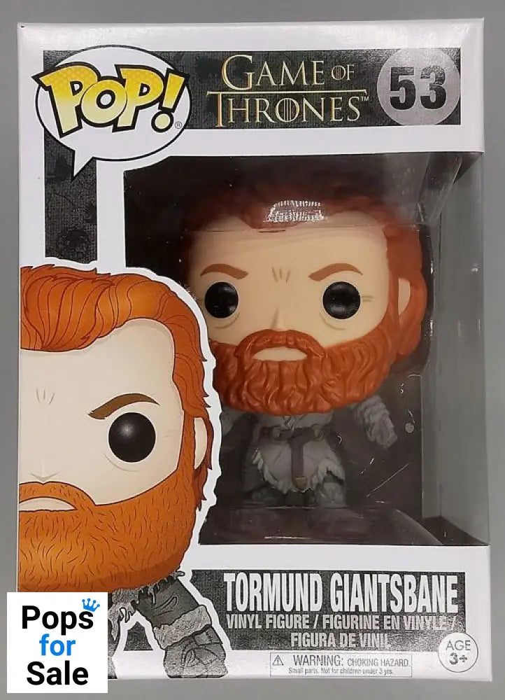 #53 Tormund Giantsbane - Game of Thrones - Box Damaged Funko POP