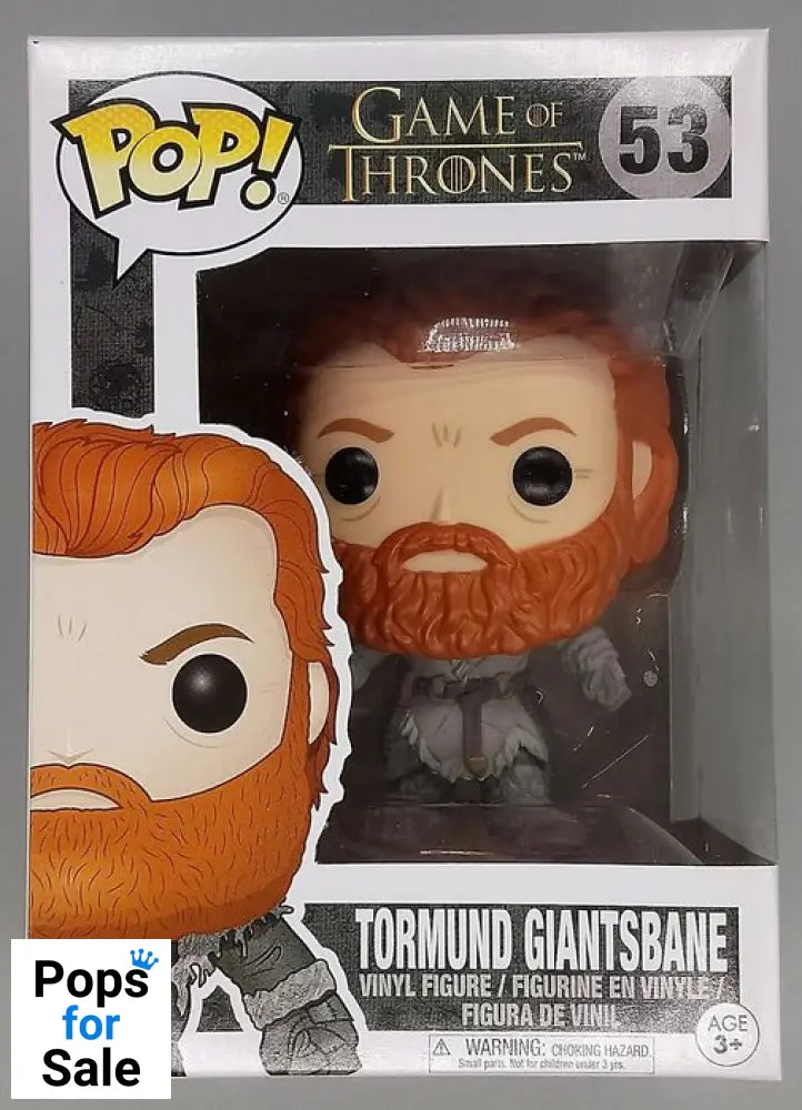 53 Tormund Giantsbane - Game of Thrones - Box Damaged Funko POP
