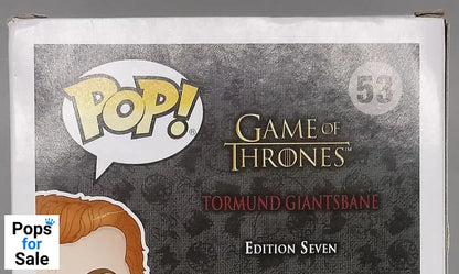 #53 Tormund Giantsbane (Snowy) Game of Thrones Box Damaged Funko POP