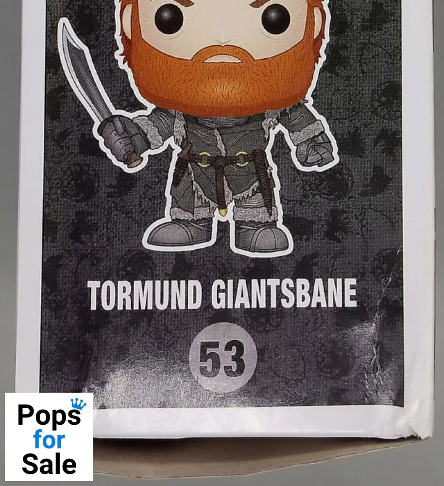 #53 Tormund Giantsbane (Snowy) Game of Thrones Box Damaged Funko POP