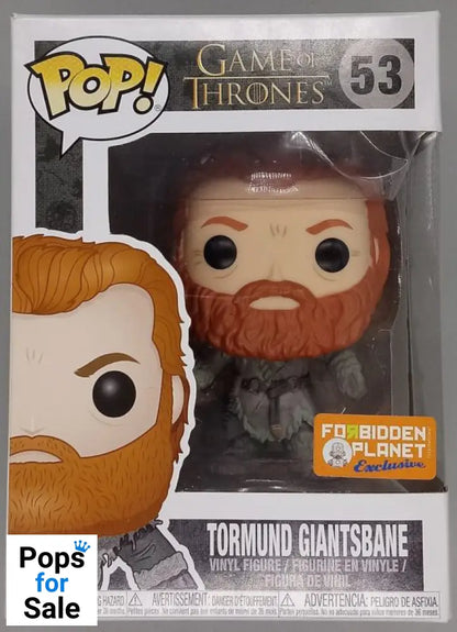 #53 Tormund Giantsbane (Snowy) Game of Thrones Box Damaged Funko POP