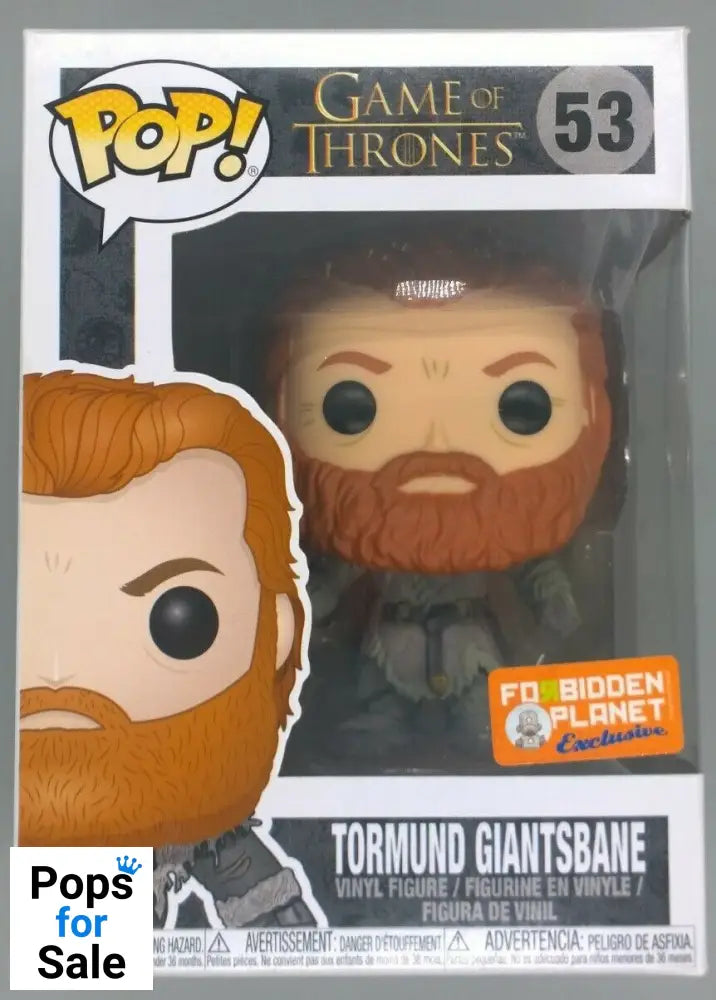 #53 Tormund Giantsbane (Snowy) Game of Thrones Exclusive Funko POP